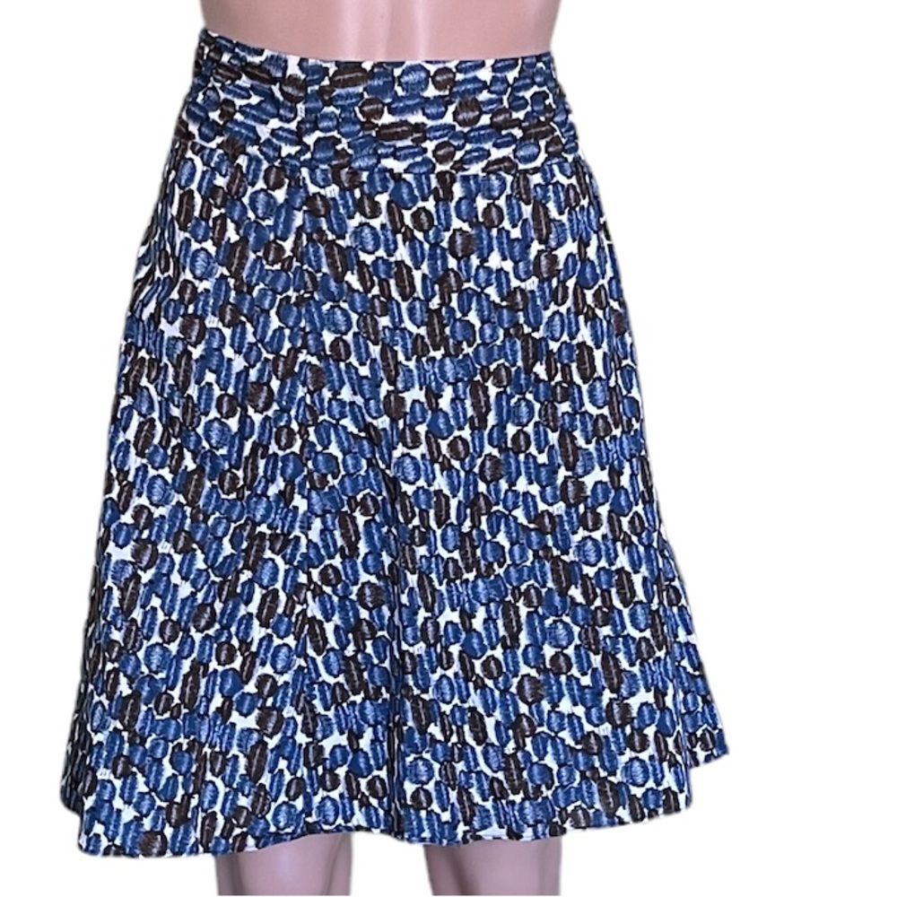 Mossimo Pleated Skirt, Blue Brown | 16 - Picture 1 of 13
